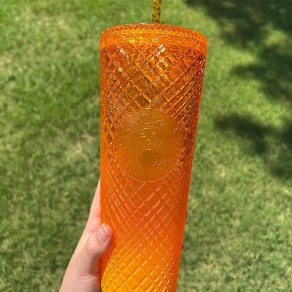 Starbucks Accessories Starbucks Orange Mango Jeweled Cup Poshmark